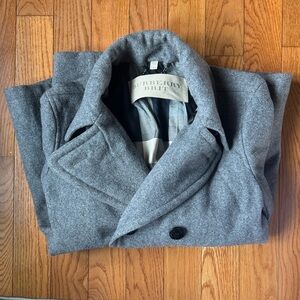 Burberry Gray Wool Men's Coat